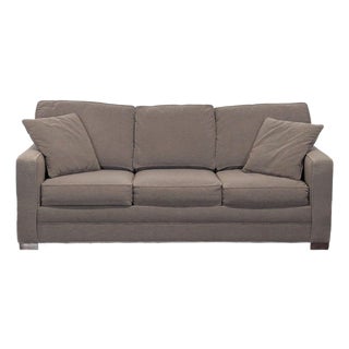 Lee Industries Modern Sleeper Sofa With Cushions For Sale