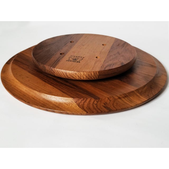 Danish Teak Rotating Serving Platter from Digsmed, 1960s For Sale - Image 6 of 10