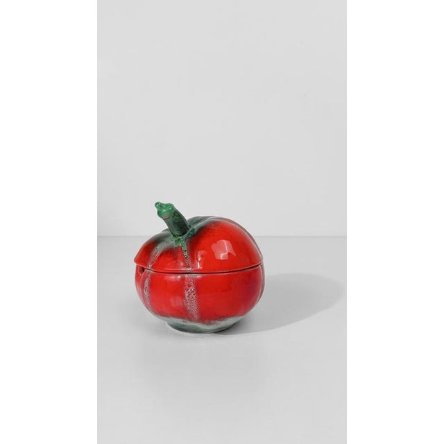 Gold Vintage Italian Majolica Sugar Bowl attributed to Pacetti Albisola, 1950s For Sale - Image 8 of 13