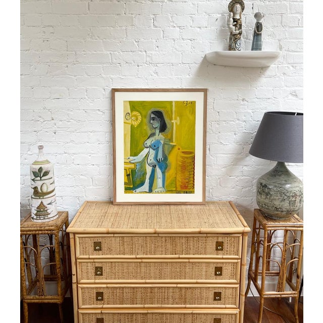 Modern Raymond Debiève, Nude Woman at Home, 1969, Oil on Paper, Framed For Sale - Image 3 of 18
