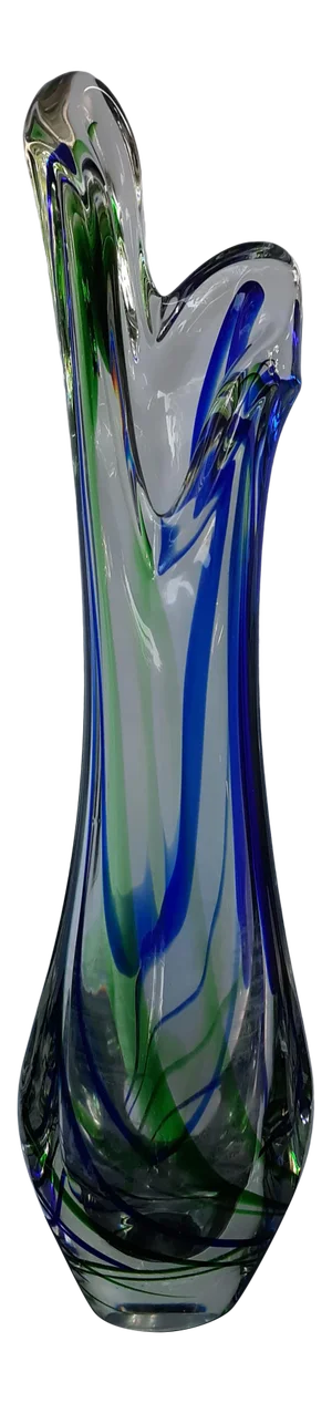 Vintage Max Verboeket Maastricht Art Glass Vase