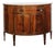 Late 20th Century Showstopping Flame Mahogany Demilune Cabinet – Bookmatched Veneer, Federal Revival For Sale