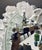 Contemporary Made Goods Organic Modern White and Silver Faux Shell Coco Wall Mirror For Sale - Image 3 of 5