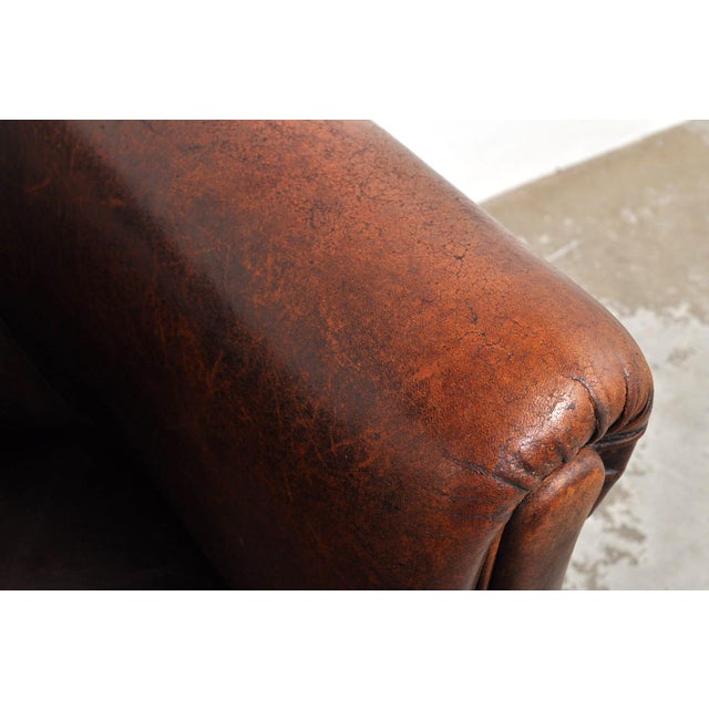 Vintage Armchair in Leather, 1960s For Sale - Image 9 of 11