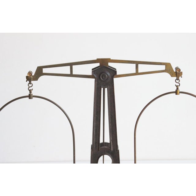 Antique Castiron and Brass Pharmacy Scale, 1900s For Sale - Image 14 of 18