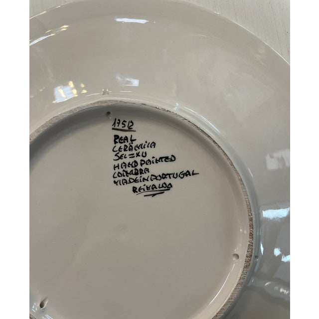 Coimbra Ceramic - Hand Painted Portuguese Plate 2 For Sale - Image 11 of 12