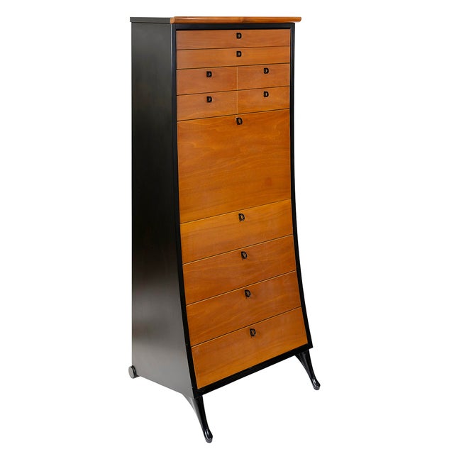 Mid-Century Modern Italian Umberto Asnago Commode by Giorgetti, 1980s For Sale - Image 9 of 9