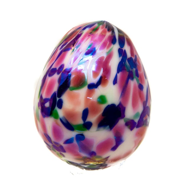 Mid 20th Century Art Glass Eggs- Set of 2 For Sale - Image 9 of 13