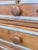 Antique English Edwardian Natural Pine Chest of Drawers With Blue French Line For Sale - Image 14 of 14