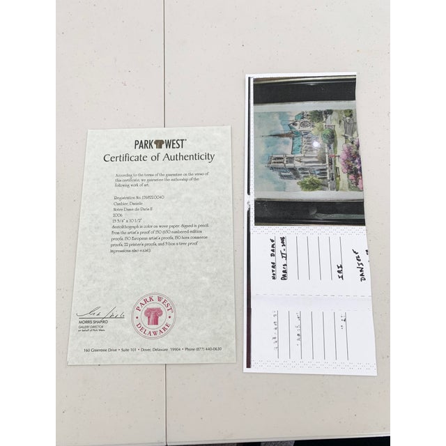 Notre Dame De Paris II Seriolithograph by Daniele Cambier For Sale In New Orleans - Image 6 of 7