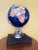 1980s Art Deco Inspired Globemaster Replogle 12" Blue World Globe For Sale - Image 9 of 12