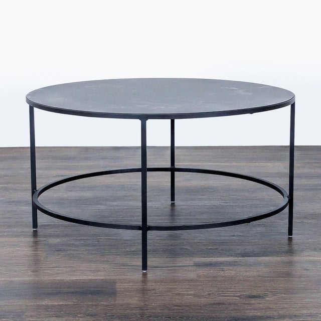 Modern Room & Board Slim Round Coffee Table For Sale - Image 3 of 6