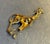 1970s-80s gold-tone/black/rhinestone giraffe brooch. Excellent condition.