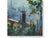 Abstract Liliane Paumier French Village Skyline Oil Painting For Sale - Image 3 of 4