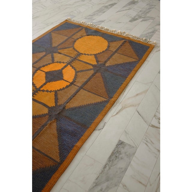 Vintage Swedish Rug by Brita Swefors, Sweden For Sale - Image 4 of 8