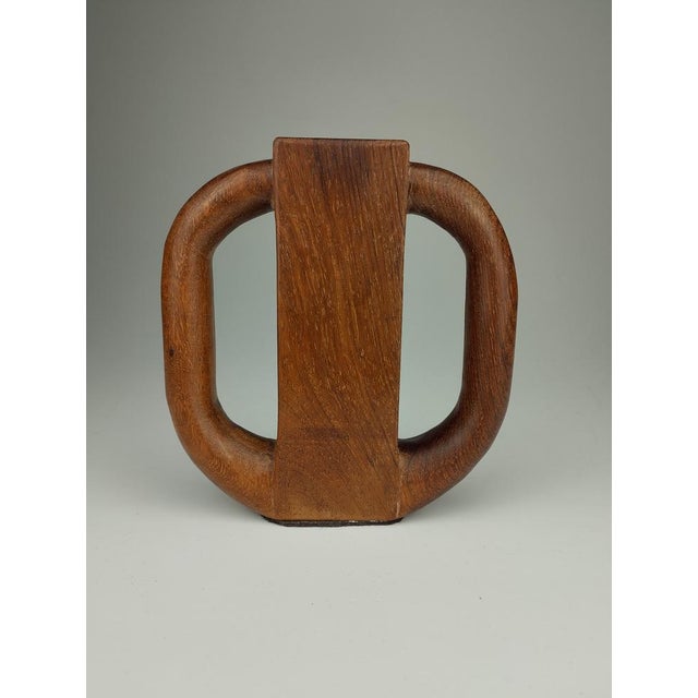 Mid-Century Teak Vase, 1960s For Sale - Image 4 of 8