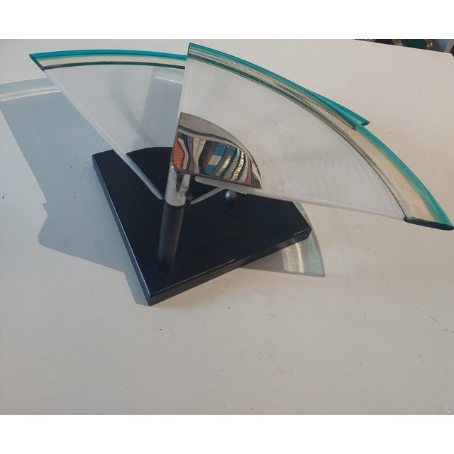 Glass Vintage Wall Lamp in Murano Glass from Leucos, 1970s For Sale - Image 7 of 12