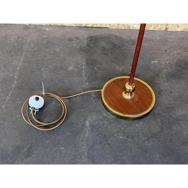 Space Age Design Teak Floor Lamp For Sale - Image 4 of 13