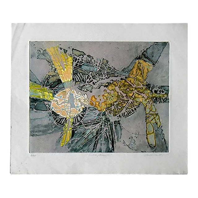 Lawrence Heyman, Fertilization IIII from Atelier 17 Series, Etching on Arches Paper, 1960s For Sale