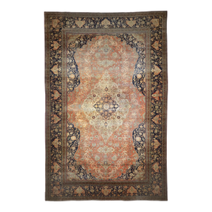 Antique Persian Mohtasham Kashan Rug 10’5” X 16’1”