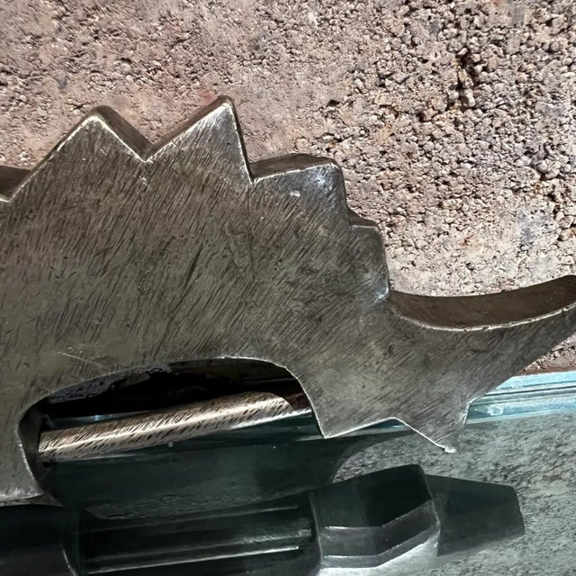 1900s Decorative Antique Brass Fish Lock Korea For Sale - Image 4 of 12