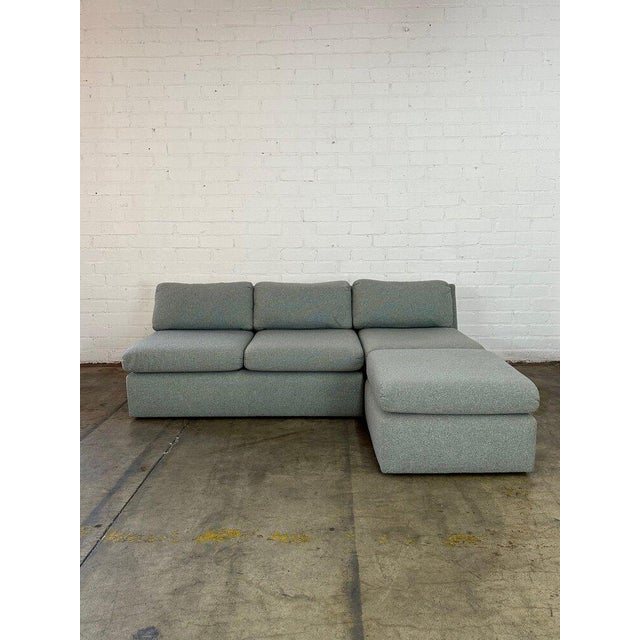 Early 20th Century Vintage Modular Sectional in Blue Chairish