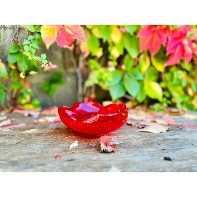 Italian 1960's Murano Style Glass Candy Dish or Bowl For Sale - Image 3 of 12