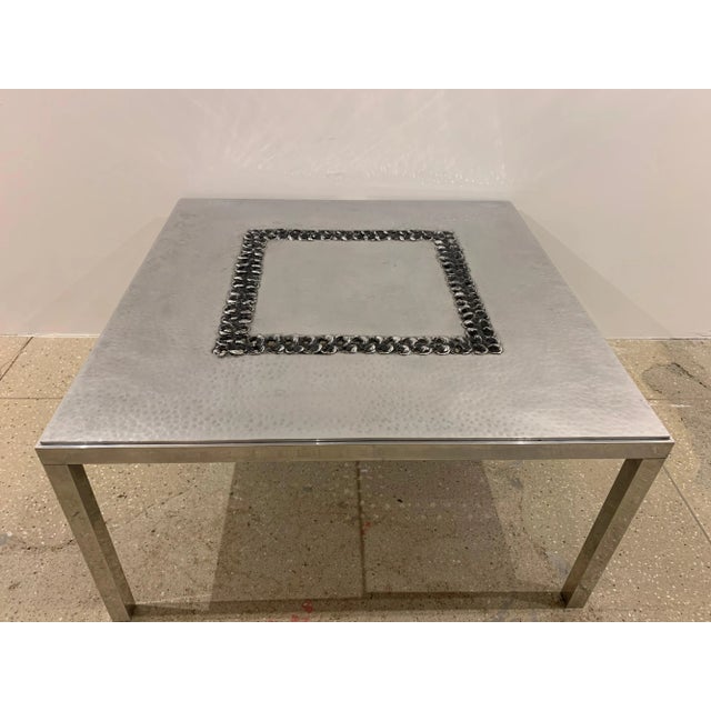 Mid-Century Modern 1970s Willy Luckyx Aluclair Belgian Coffee Table For Sale - Image 3 of 13