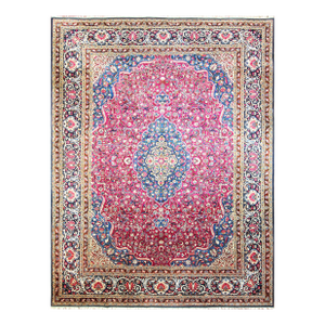 Antique Persian Dabir Kashan, Unusual Color