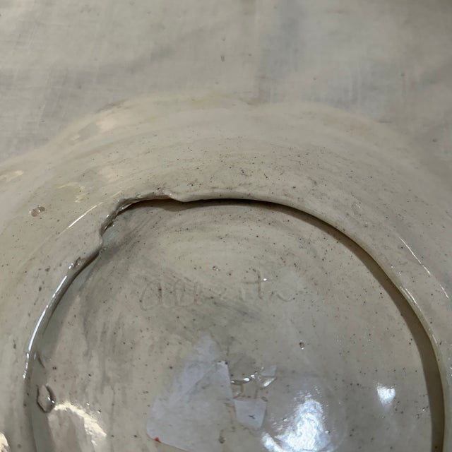 Ceramic Large 1970s Ceramic Italian Style Pasta Serving Bowl For Sale - Image 7 of 8