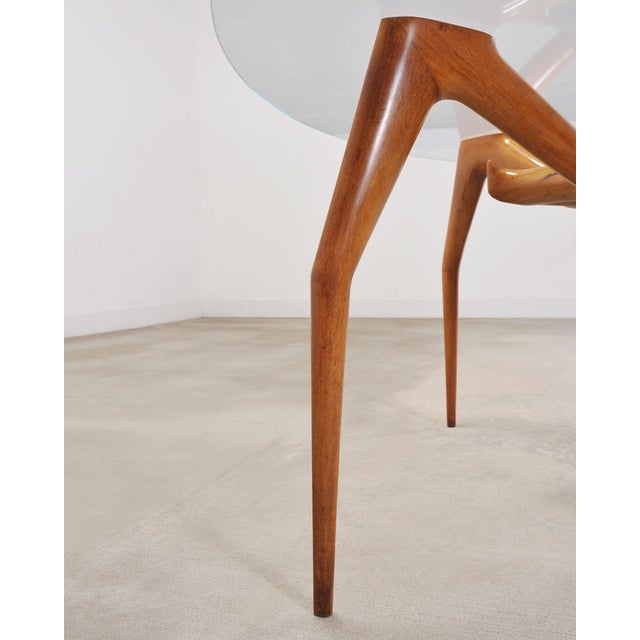 Ico Parisi Style Italian Walnut Spider Leg Dining Table For Sale - Image 17 of 18