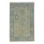 Blue & Cream Turkish Oushak Rug 3'11" x 6'2" For Sale