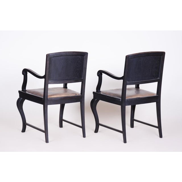 Black Dining Chairs attributed to Otto Prutscher, 1890s, Set of 6 For Sale - Image 12 of 18