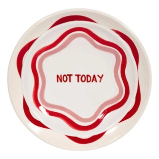 Talk of the Table Artisanal Plate Set- Set of 2 For Sale