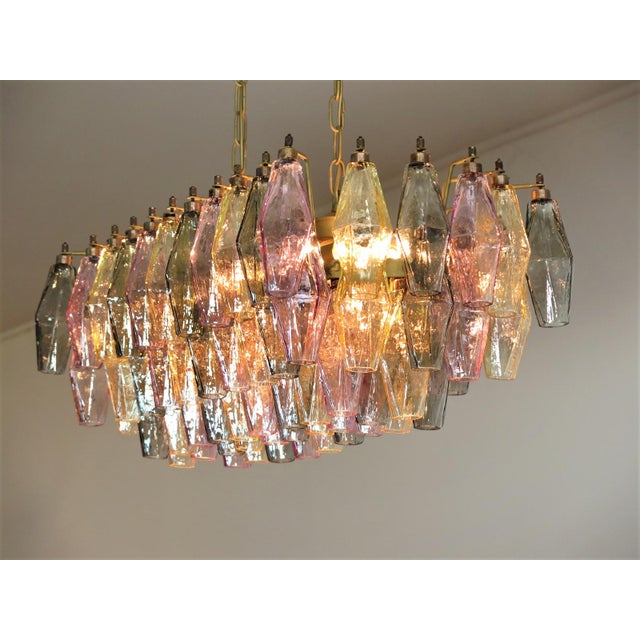 Murano Poliedri Chandelier by Carlo Scarpa, 1990 For Sale - Image 15 of 18