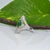 1.9Ct Tsavorite Garnet Ring With Natural Diamond Accents: Solid 14k Gold, 9x7mm, Size 6.75 For Sale In Columbus - Image 6 of 9