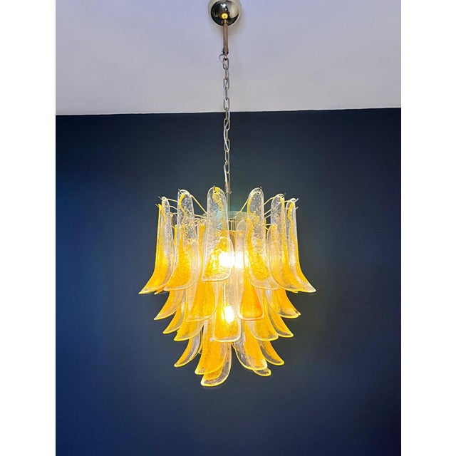 Italian Orange Murano Glass Chandelier, 1990s For Sale - Image 12 of 18
