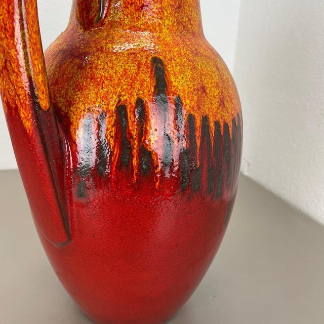Large Pottery Fat Lava Lora-Style 279-38 Floor Vase from Scheurich, 1970s For Sale - Image 12 of 18