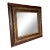 Antique Traditional Victorian Gold Ornate Gesso & Solid Wood Walnut Finish Mirror For Sale