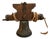 Antique Bronze Bell on Wooden Yoke and Wrought Iron Fittings, 1700s For Sale