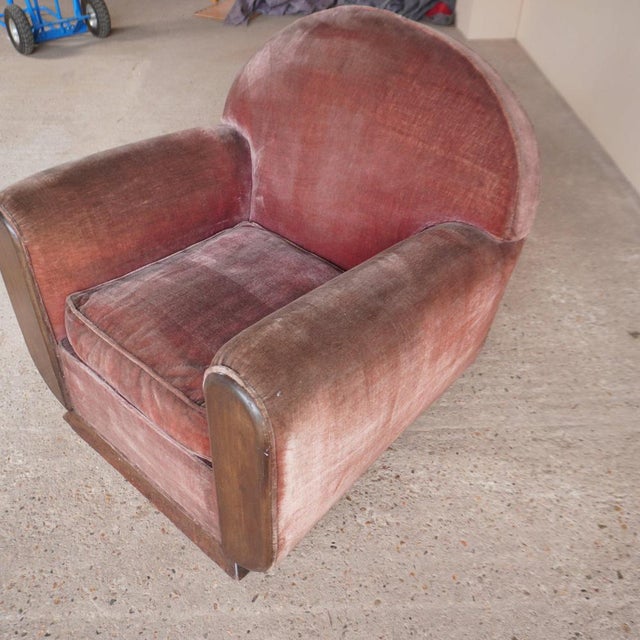 Brown Art Deco Club Chair For Sale - Image 8 of 16