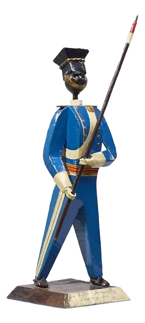 Manuel Felguérez Mid-Century Mexican Metal Toy Soldier (1 of 7)