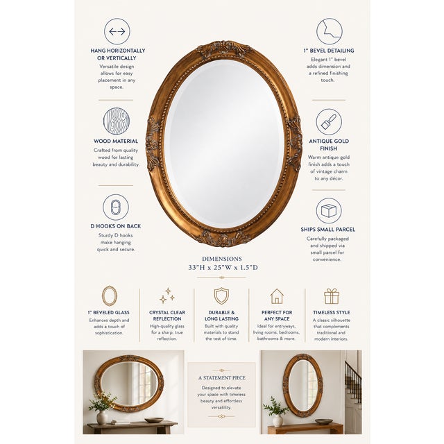 Queen Ann Mirror For Sale - Image 9 of 9