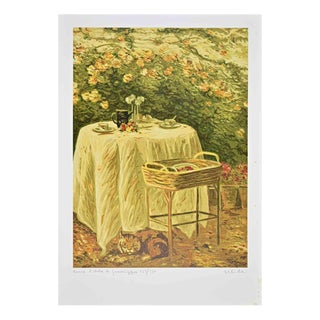 Antonio Saliola, Come è Dolce il Pomeriggio, Lithograph, 1990s For Sale