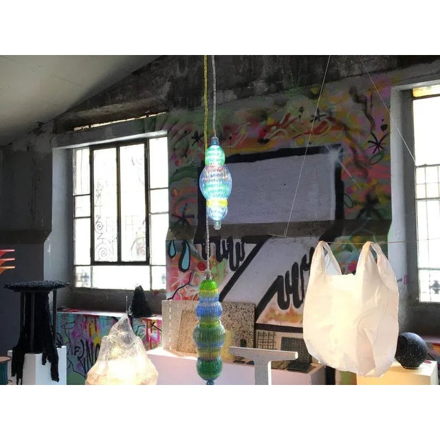 Blue Lluvia 002 Pendant Lamp by Anabella Georgi For Sale - Image 8 of 11