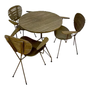 1960s Vintage Arthur Umanoff Table and Chairs - Set of 4