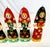 1990s 1990s Vintage Boho Chic Russian Hand Crafted Christmas Ornaments - Set of 6, Large Size. For Sale - Image 5 of 8