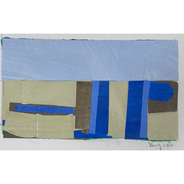 Brighten your room with bold colors from the Lake Series. Painted paper mounted to heavy acrylic archival watercolor...