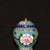 Metal Vintage Blue Cloisonné Enamel Ginger Jar With Peony Motif and Lid For Sale - Image 7 of 9