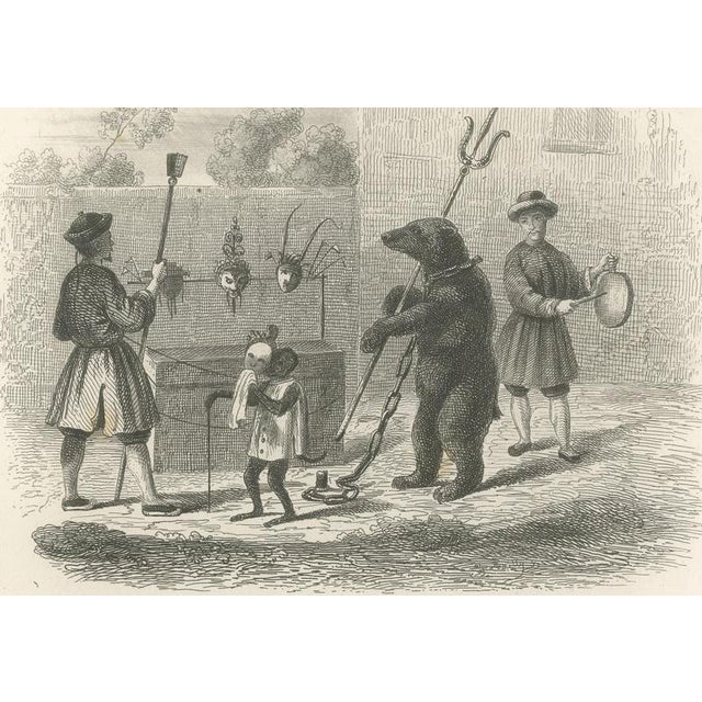 Chinese Dancing Bear and Magic Lantern Show, 1859, Paper For Sale - Image 4 of 8